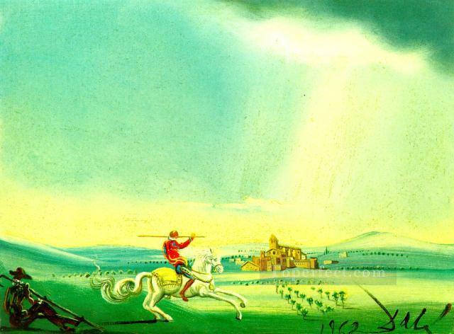 聖ジョージとドラゴン シュルレアリスム油絵